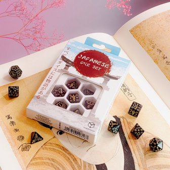 Japanese Dice Set: Deep Night Firefly (7)