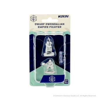 Critical Role Unpainted Miniatures: W1 Dwarf Dwendalian Empire Fighter