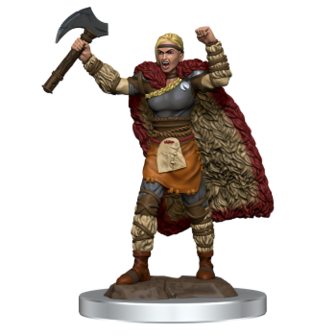 D&amp;D Icons of the Realms: Human Barbarian Female (Premium Pre-Painted Miniature)