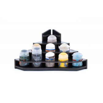 Black Paint Rack: Top Eindstuk (voor Citadel verf)