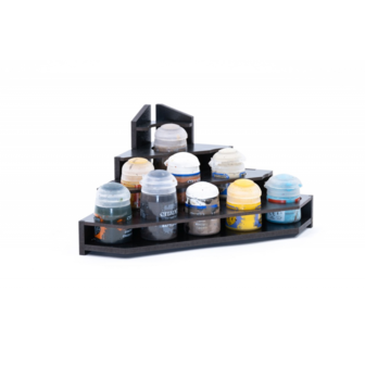 Black Paint Rack: Top Eindstuk (voor Citadel verf)