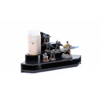 Black Paint Rack: Top Eindstuk (Tribune)