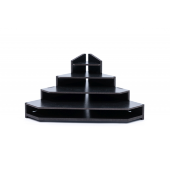 Black Paint Rack: Top Eindstuk (Tribune)