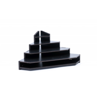 Black Paint Rack: Top Eindstuk (Tribune)