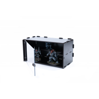 Black Paint Rack: Middenstuk (Vitrine)