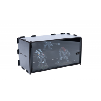 Black Paint Rack: Middenstuk (Vitrine)