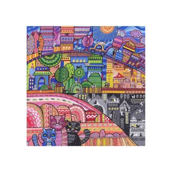 Kattenstad - Houten Puzzel DaVICI (700)