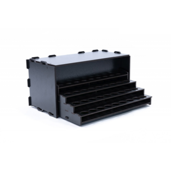 Black Paint Rack: Uitschuifbaar rek (voor The Army Painter &amp; Vallejo verf)