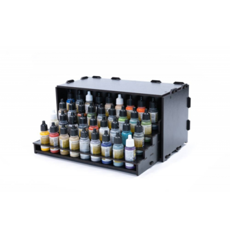 Black Paint Rack: Uitschuifbaar rek (voor The Army Painter &amp; Vallejo verf)