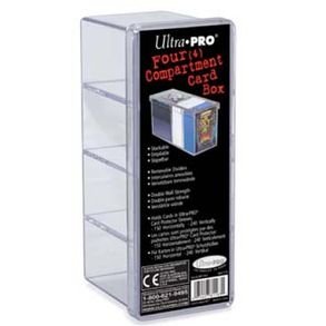 Four Compartment Card Box (Clear)