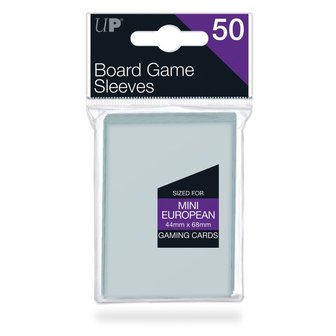 Ultra Pro Board Game Sleeves: Mini European (44x68mm) - 50 stuks