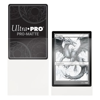 Ultra Pro-Matte Board Game Sleeves: Standard Clear (66x91mm) - 100 stuks