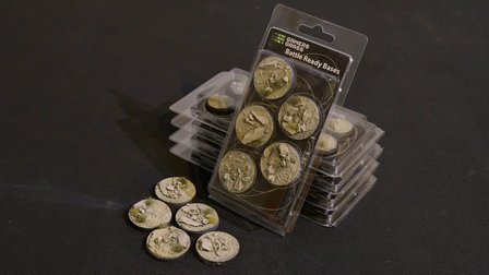Arid Steppe Bases - Round 40mm (x5)