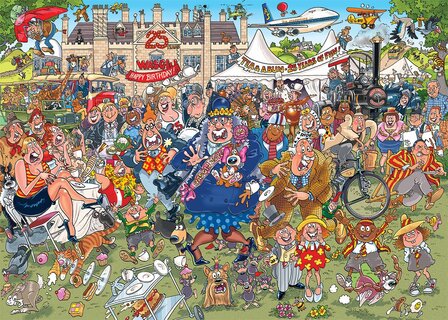 Wasgij Original Puzzel (#40): Tuinfeest ter gelegenheid van het 25-jarig jubileum! (1000)