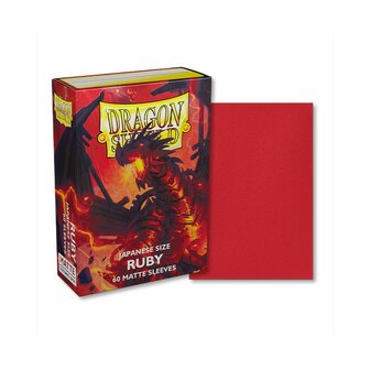 Dragon Shield Card Sleeves: Japanese Matte Ruby (59x86mm) - 60 stuks