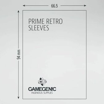 Gamegenic Prime Retro Sleeves (66,5x94mm) - 50