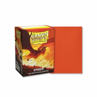 Dragon Shield Dual Matte Sleeves: Standard Ember (63x88mm) - 100x