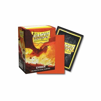 Dragon Shield Dual Matte Sleeves: Standard Ember (63x88mm) - 100x