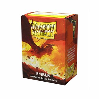Dragon Shield Dual Matte Sleeves: Standard Ember (63x88mm) - 100x