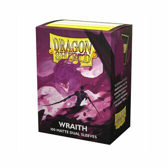 Dragon Shield Dual Matte Sleeves: Standard Wraith (63x88mm) - 100x