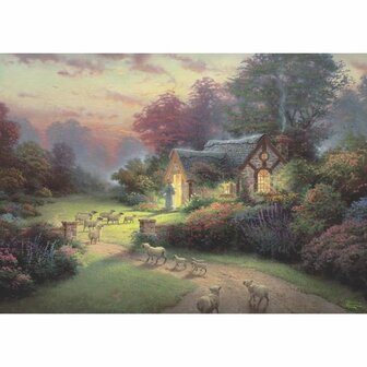 The Good Shepherd&lsquo;s Cottage (Thomas Kinkade) - Puzzel (1000)