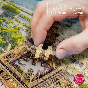 View over Paris Eiffel Tower - Puzzel (1000)