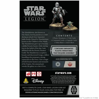 Star Wars Legion: Din Djarin &amp; Grogu Operative Expansion