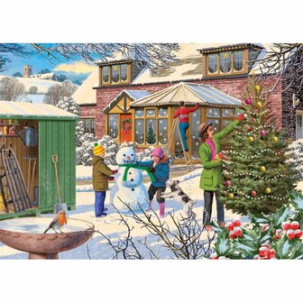 Family Time at Christmas - Puzzel (4x1000)