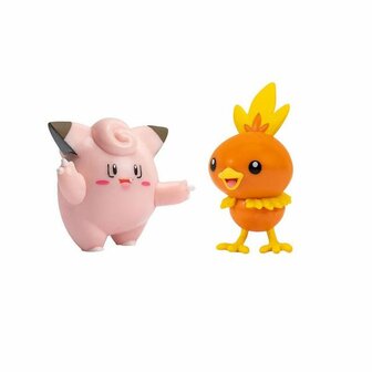 Pokémon Battle Figure: Torchic & Clefairy