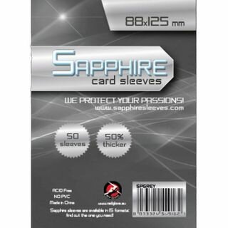 Sapphire Card Sleeves (88x125mm)