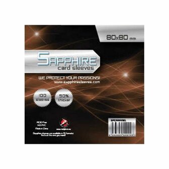 Sapphire Card Sleeves (80x80mm)