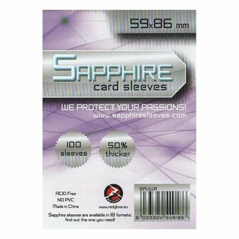 Sapphire Card Sleeves (59x86mm)