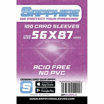 Sapphire Card Sleeves (56x87mm)