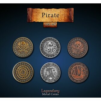 Metal Coins: Pirate