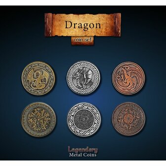 Metal Coins: Dragon
