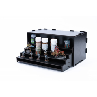 Black Paint Rack: Uitschuifbaar rek (Tribune)