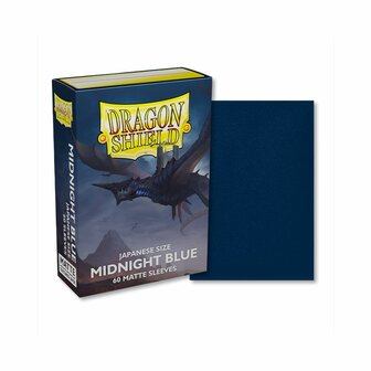 Dragon Shield Card Sleeves: Japanese Matte Midnight Blue (59x86mm) - 60x