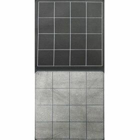 Reversible Megamat (87,5x122cm, squares, black-grey)