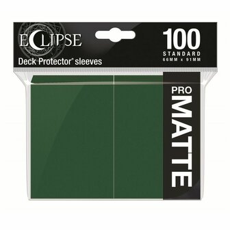 Ultra Pro Eclipse PRO-Matte Sleeves: Standaard Forest Green (66x91mm) - 100x