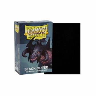 Dragon Shield Black Outer Sleeves (63x88mm) - 100x