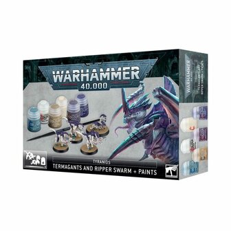 Warhammer 40,000 - Tyranids: Termagants and Ripper Swarm + Paint Set