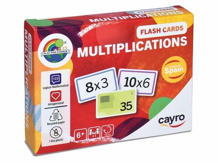 Flash Cards Multiplications - Tafels