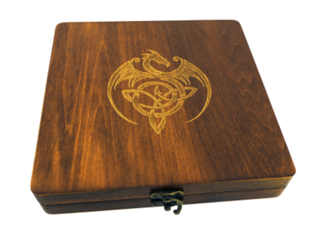 Luxe opberg doos Role Play Dobbelstenen - Draak