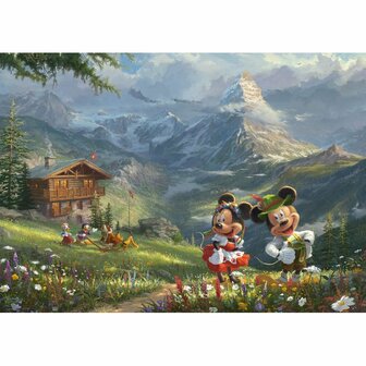 Disney: Mickey en Minnie in de Alpen - Puzzel (1000)