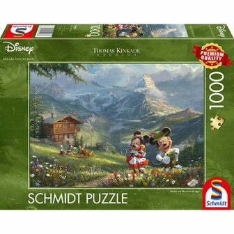 Disney: Mickey en Minnie in de Alpen - Puzzel (1000)