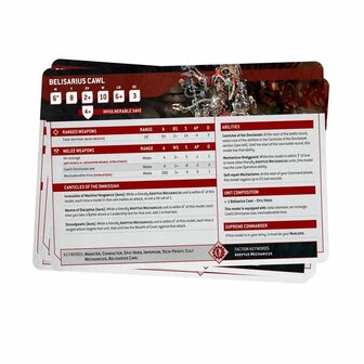Warhammer 40,000 - Adeptus Mechanicus: Datasheet Cards