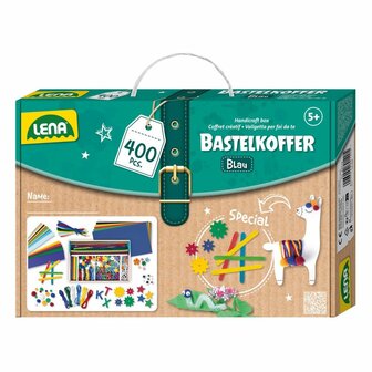 Lena Creatief Knutselkoffer Blauw (400 pcs)