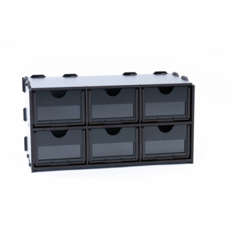 Black Paint Rack: Middenstuk (Ladekastje)