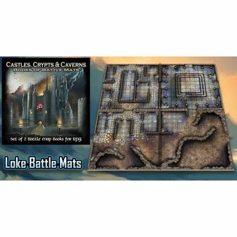 Castles, Crypts &amp; Caverns Books of Battle Mats