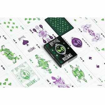Playing Cards: Disney Villains Green (Bicycle)